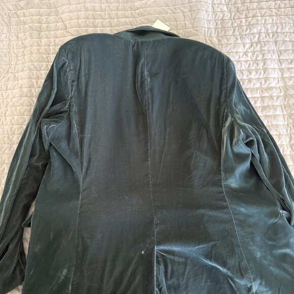 A New Day Green Velvet Blazer - Picture 2 of 2